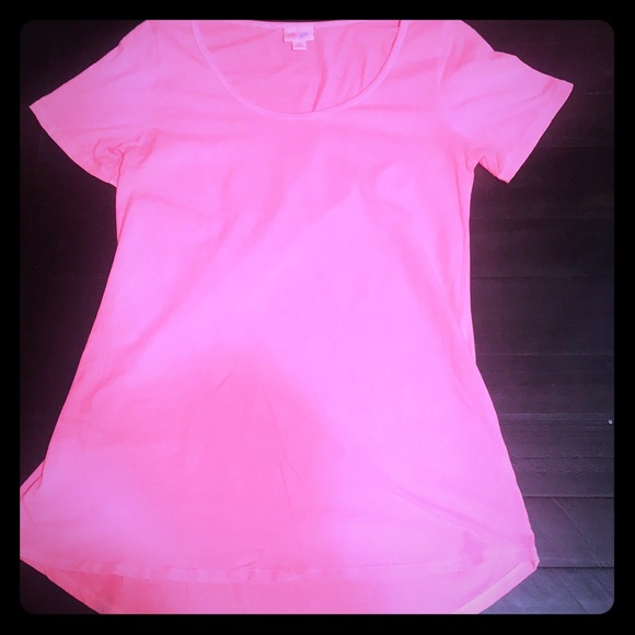Lularoe Tops Xs Neon Pink Classic Tee Poshmark
